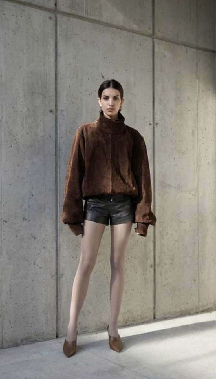 DEME FALL PRE ORDER  Balsa espresso brown suede and black leather